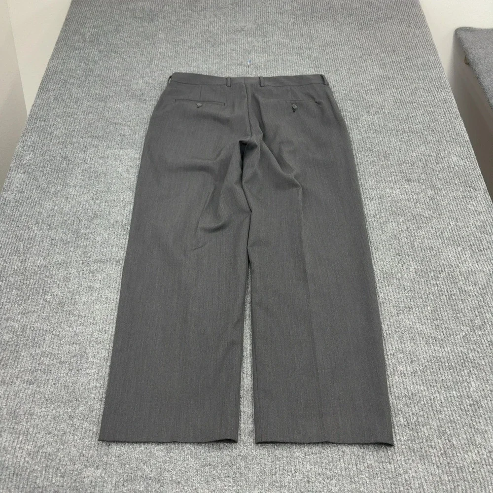 Eddie Bauer Dress Pants Mens 36 Gray Wool Classic Fit Trousers Business Casual
